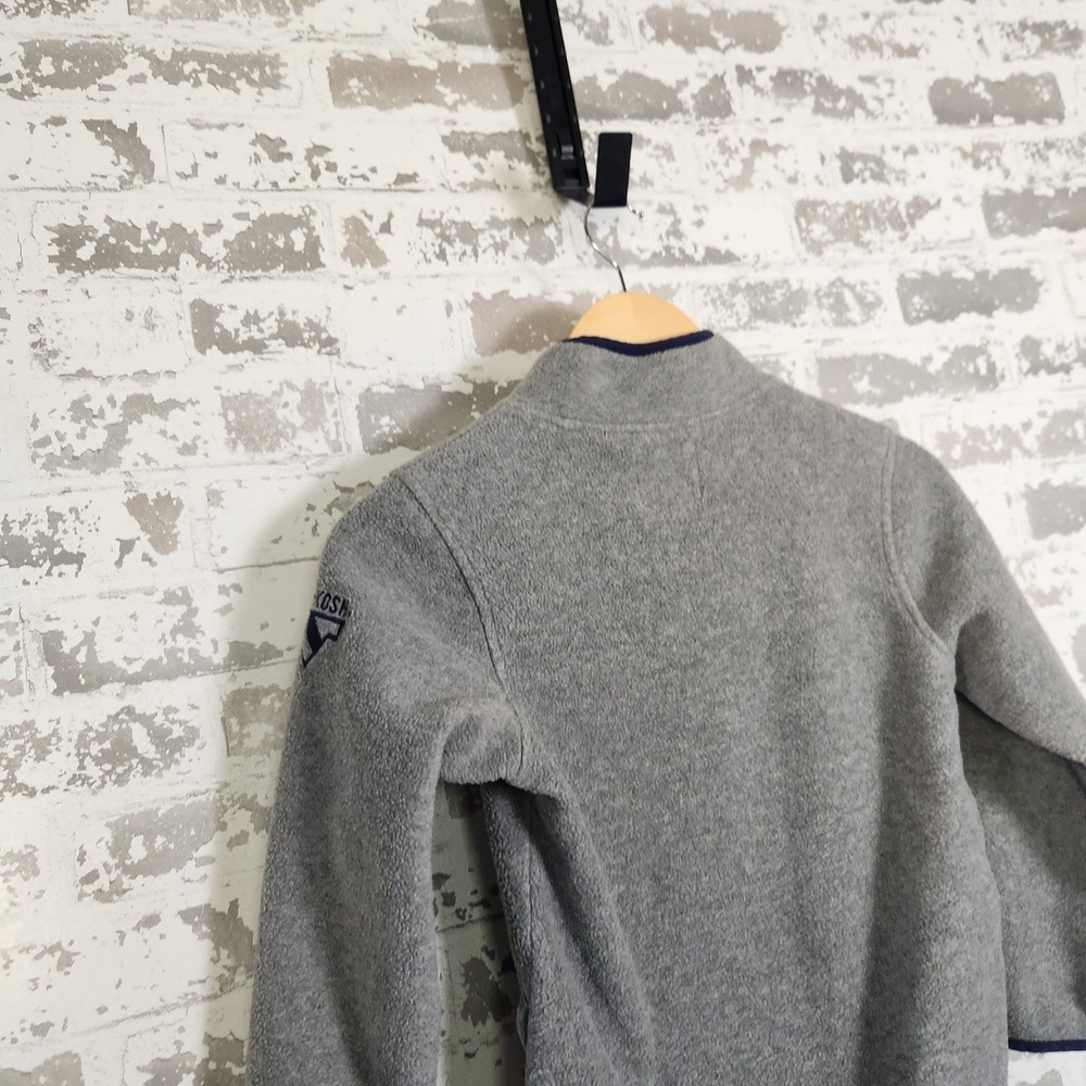 OshKosh B'gosh Sweatshirt‎ Boy's Size 7Gray Fleece Quarter Zip Pullover Casual - Picture 8 of 16